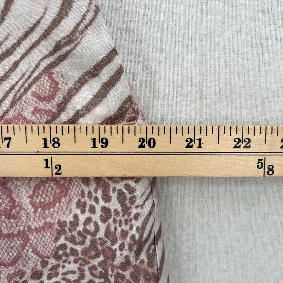 JOHNNY WAS Jayla Linen Animal Print Short Womens Medium High Rise Pull On Pleat - Picture 13 of 16